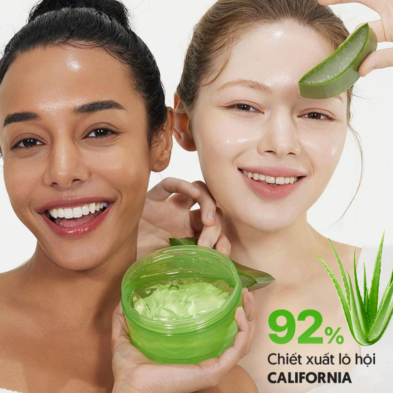 Gel Dưỡng Ẩm Nature Republic Chiết Xuất Lô Hội 300ml Cấp Nước, Tăng Độ Ẩm, Làm Dịu Và Sáng Da, Se Khít Lỗ Chân Lông, Nuôi Dưỡng Da Mềm Mại, Chống Lão Hoá