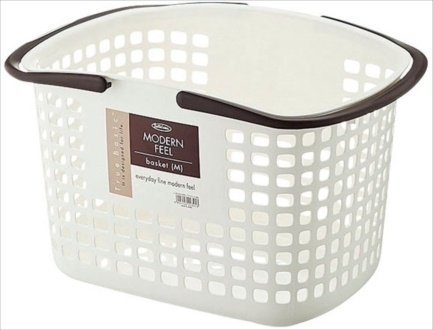 Giỏ đựng đồ giặt Lustroware Nhật Bản cỡ trung, L-5032WB