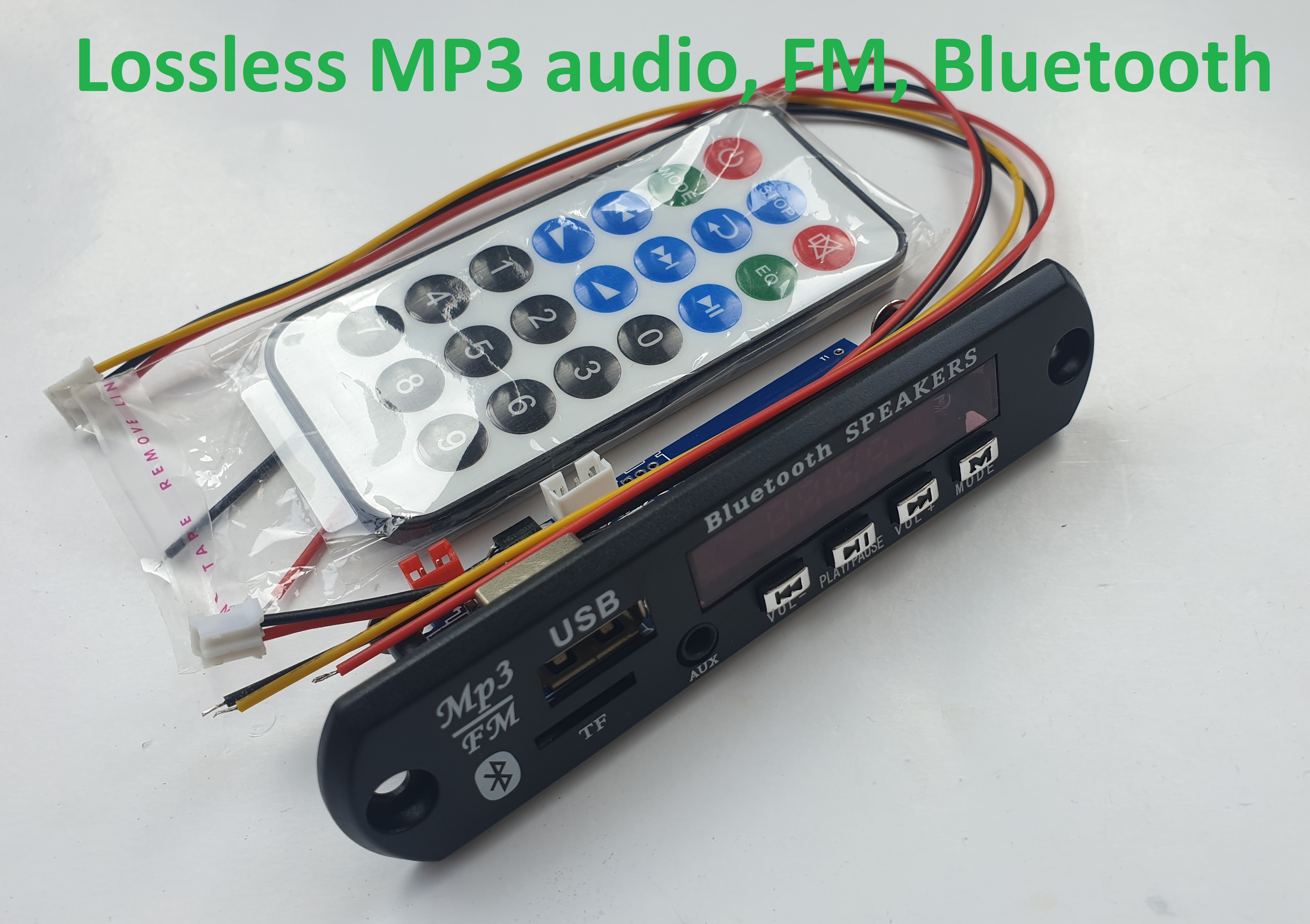 Đầu giải mã Lossless MP3 audio, FM, Bluetooth