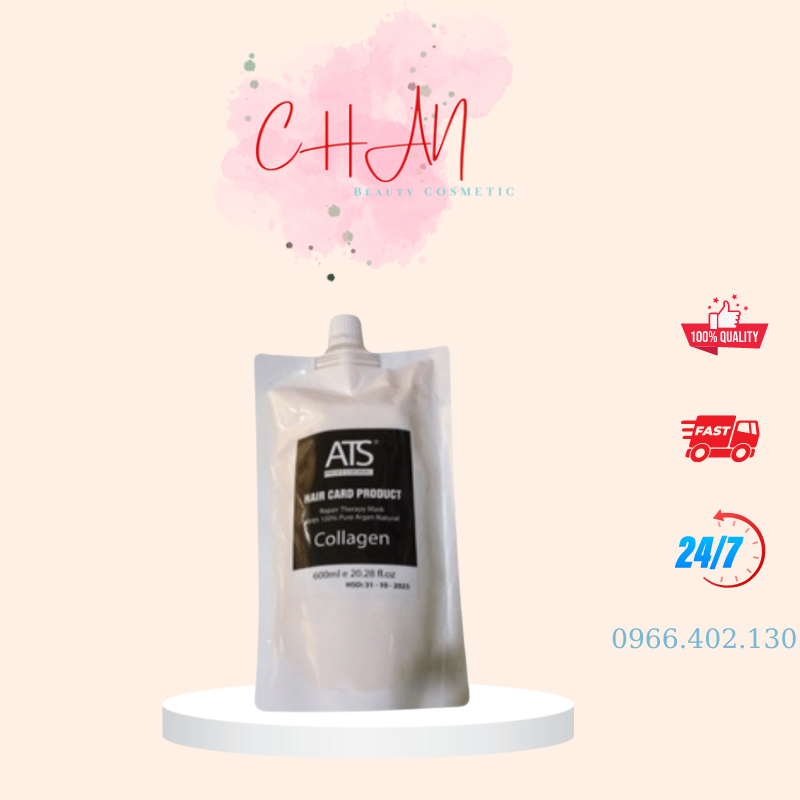 Hấp siêu phục hồi tóc chuyên sâu ats colagen chính hãng công ty