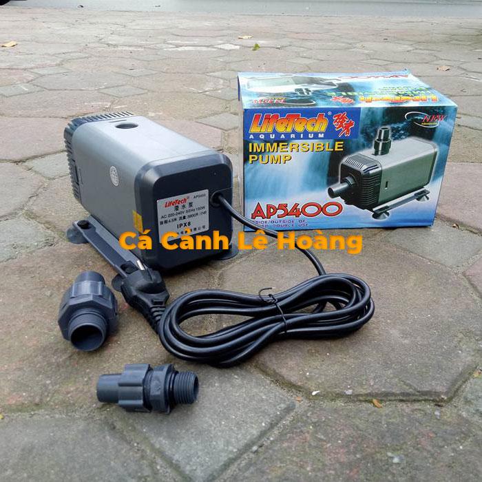 Máy bơm nước lifetech ap5400 100w đẩy cao 4.5m 3900 đủ phụ kiện nối ren 27 đầu ra 21 ren 21 đầu ra 16