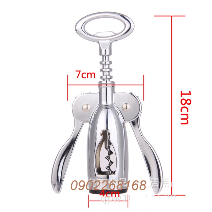 Đồ khui rượu vang dụng cụ mở rượu / bia cao cấp thép không gỉ sáng bóng bền đẹp