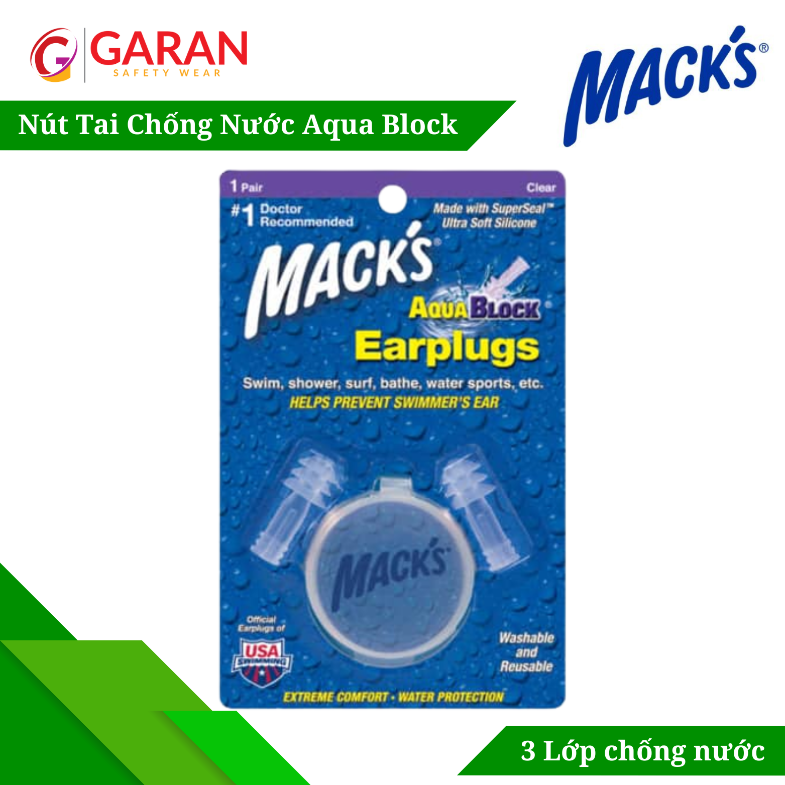 Nút Tai Chống Nước Aqua Block