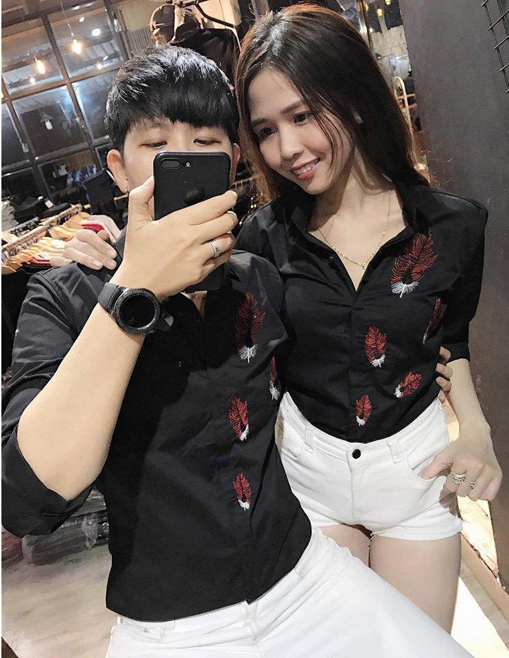 [HCM]ÁO SƠ MI CẶP ĐÔI DÀI TAY THỜI TRANG HÀN QUỐC CAO CẤP HOI079