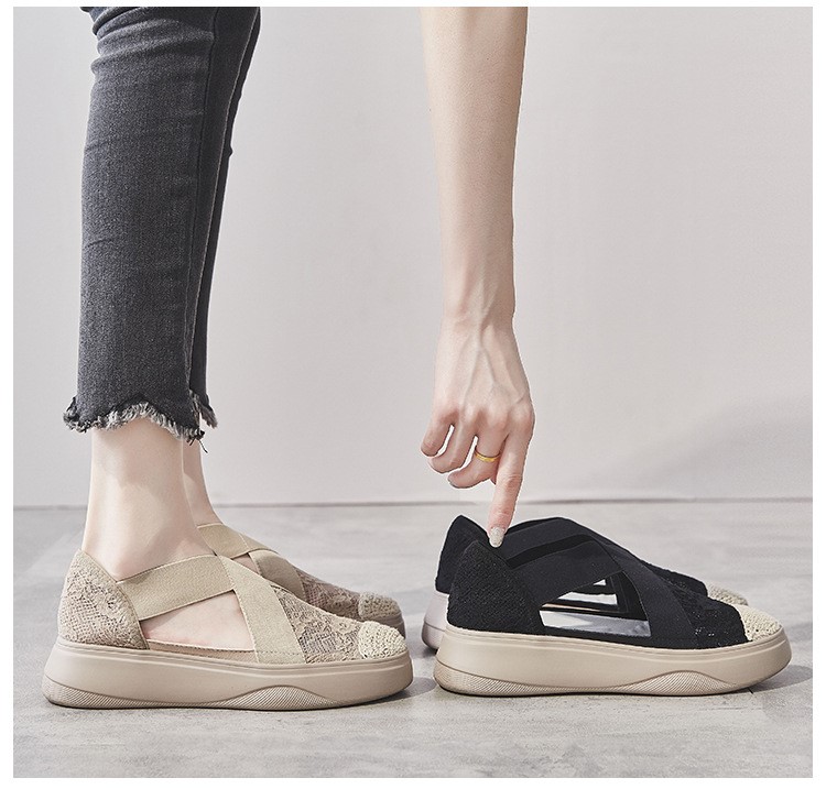 [SALE XẢ KHO] Giày đế bằng Giày Chuộng CỔ TÍCH PHỐI REN LEN 5cm, thời trang sành điệu Hàn Quốc