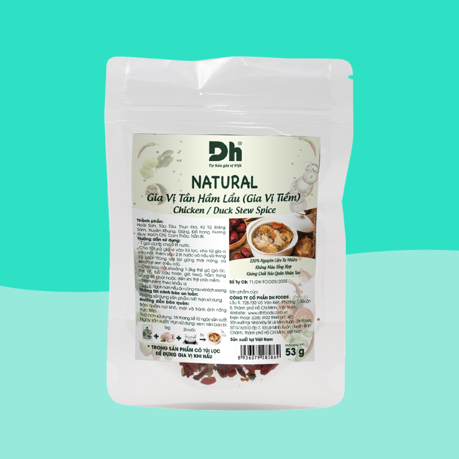 Natural Gia vị Tần Hầm Lẩu , gói 53gr, thương hiệu Dh Foods
