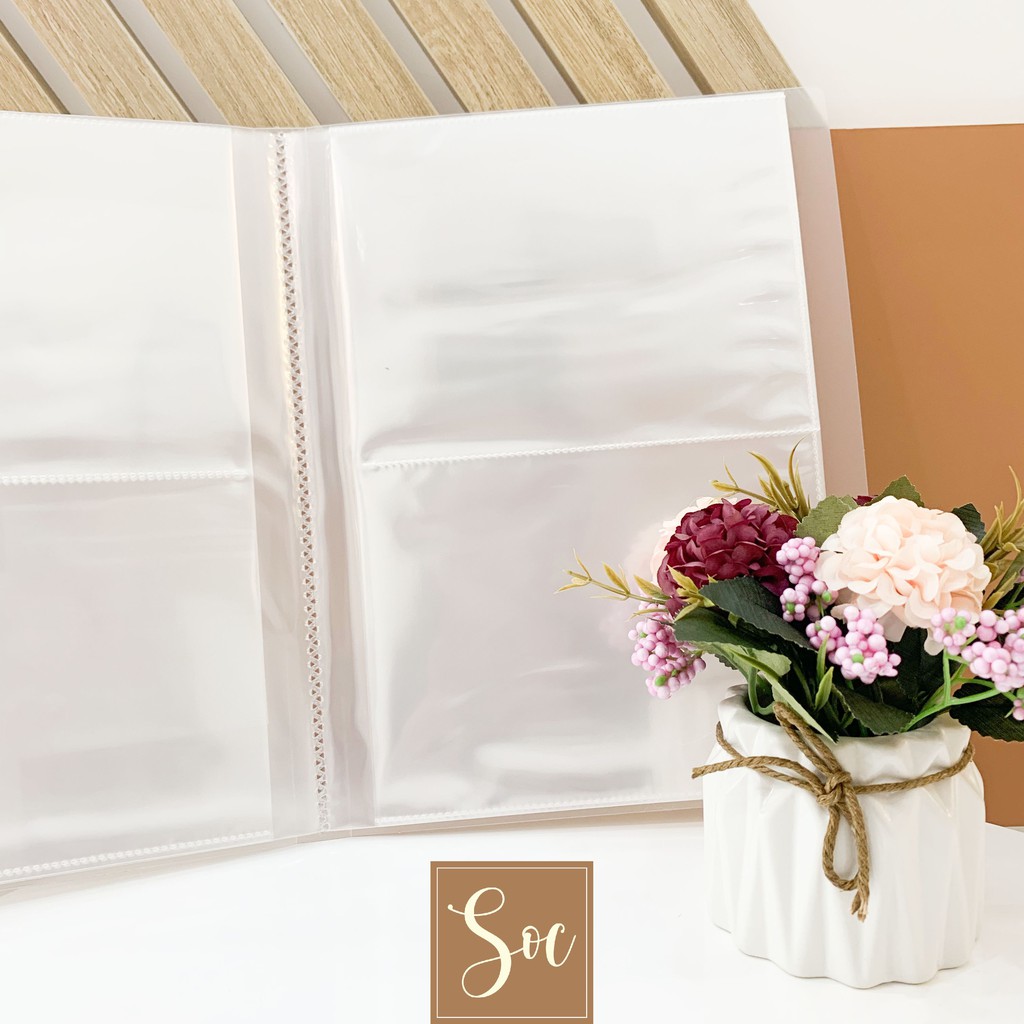 [HCM]Sổ đựng Sticker - hình ảnh bìa nhựa dẻo trong mờ