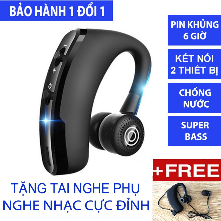 Tai nghe bluetooth V9 lịch lãm - Tặng tai nghe phụ - Nghe nhạc cực đỉnh