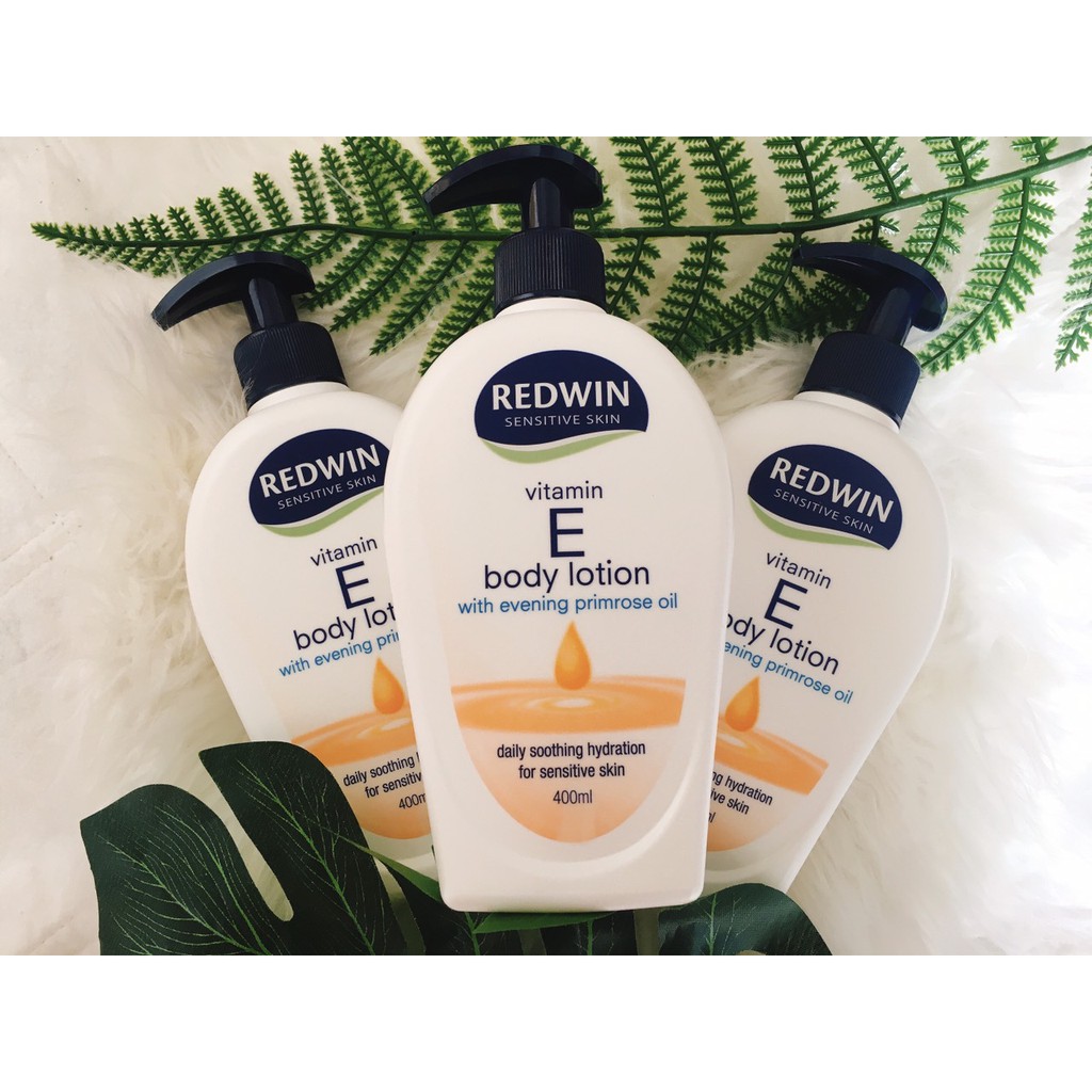 Dưỡng thể redwin vitamin e dưỡng ẩm làm mềm da - chai vòi 400m