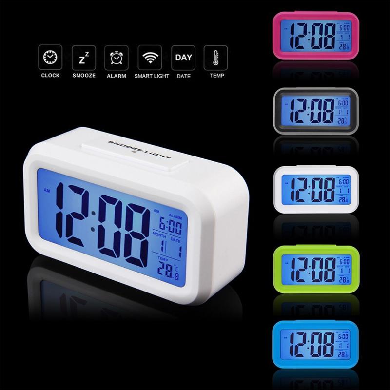 Đồng hồ để bàn mini, Tai dong ho bao thuc, Đồng Hồ LCD Led Để Bàn HD51 - HL1010 GÒm 4 Chức Năng Xem Giờ, Lịch, Nhiệt Độ, Báo Thức, Màn Hình LCD Hiển Thị Rõ Ràng, Chất Liệu Nhựa ABS An Toàn