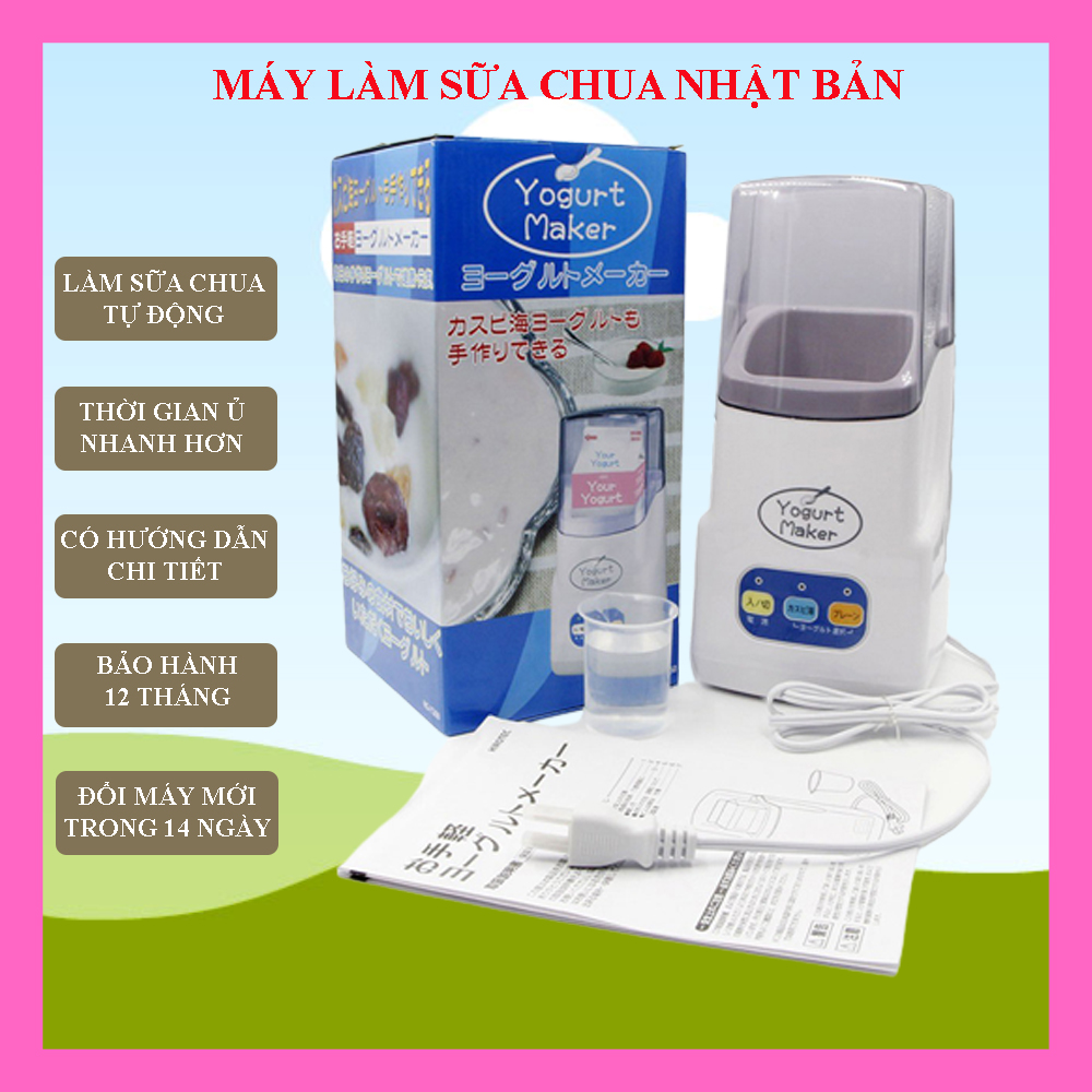 Máy làm sữa chua yogurt maker Nhật Bản, máy ủ sữa chua tự động, nồi ủ sữa chua nhật bản loại 1.0L.