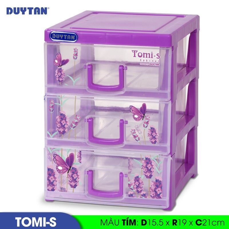 Tủ nhựa duy tân tomi s 3 ngăn - 08982 - giao màu ngẫu nhiên