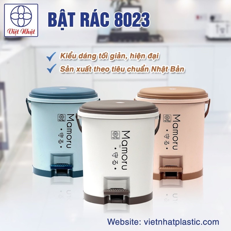 Thùng rác tròn hokori nhựa việt nhật