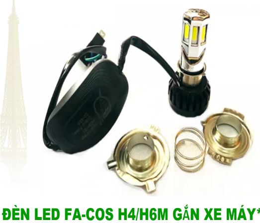 Đèn Led 6 Tim Siêu Sáng Màu Trắng Sáng Gấp 2 Đèn Pha Zin Của Xe Đèn Pha Led 6 Tim M02E-Rtd 35W Siêu Sáng Gắn Pha Xe Máy Hàng.