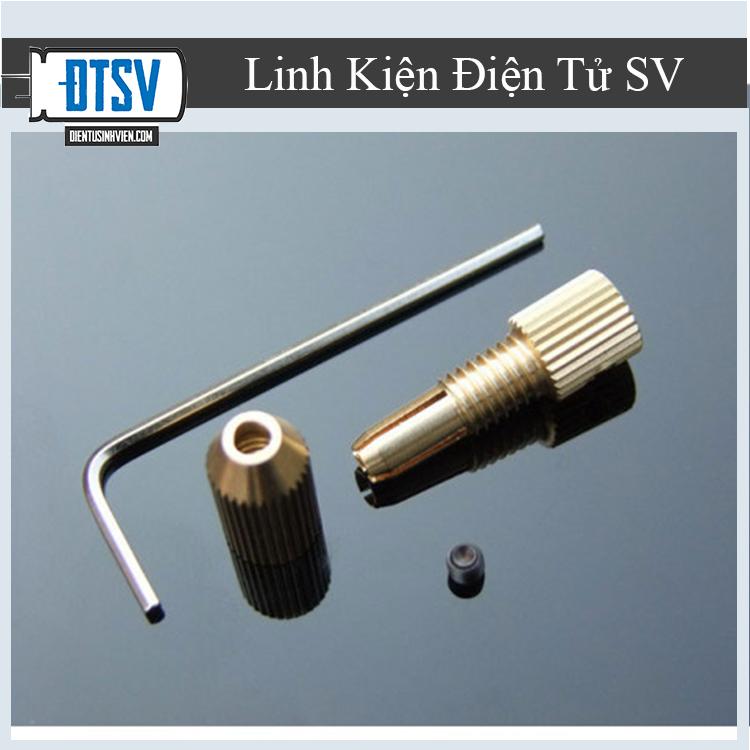 Đầu Kẹp Mũi Khoan Mini Trục 2.3- Kẹp Mũi Từ 0.7- 1.4mm
