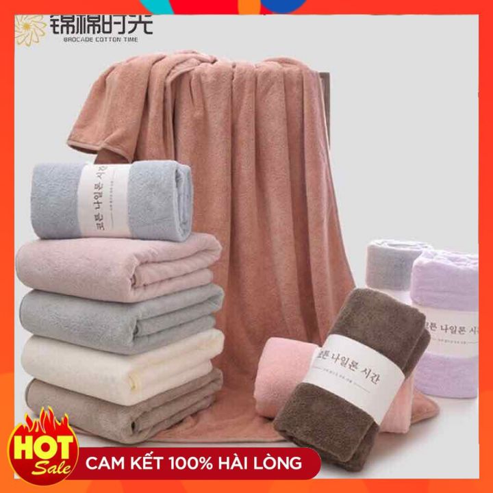 Khăn tắm hàn quốc loại lớn 140 x 70cm