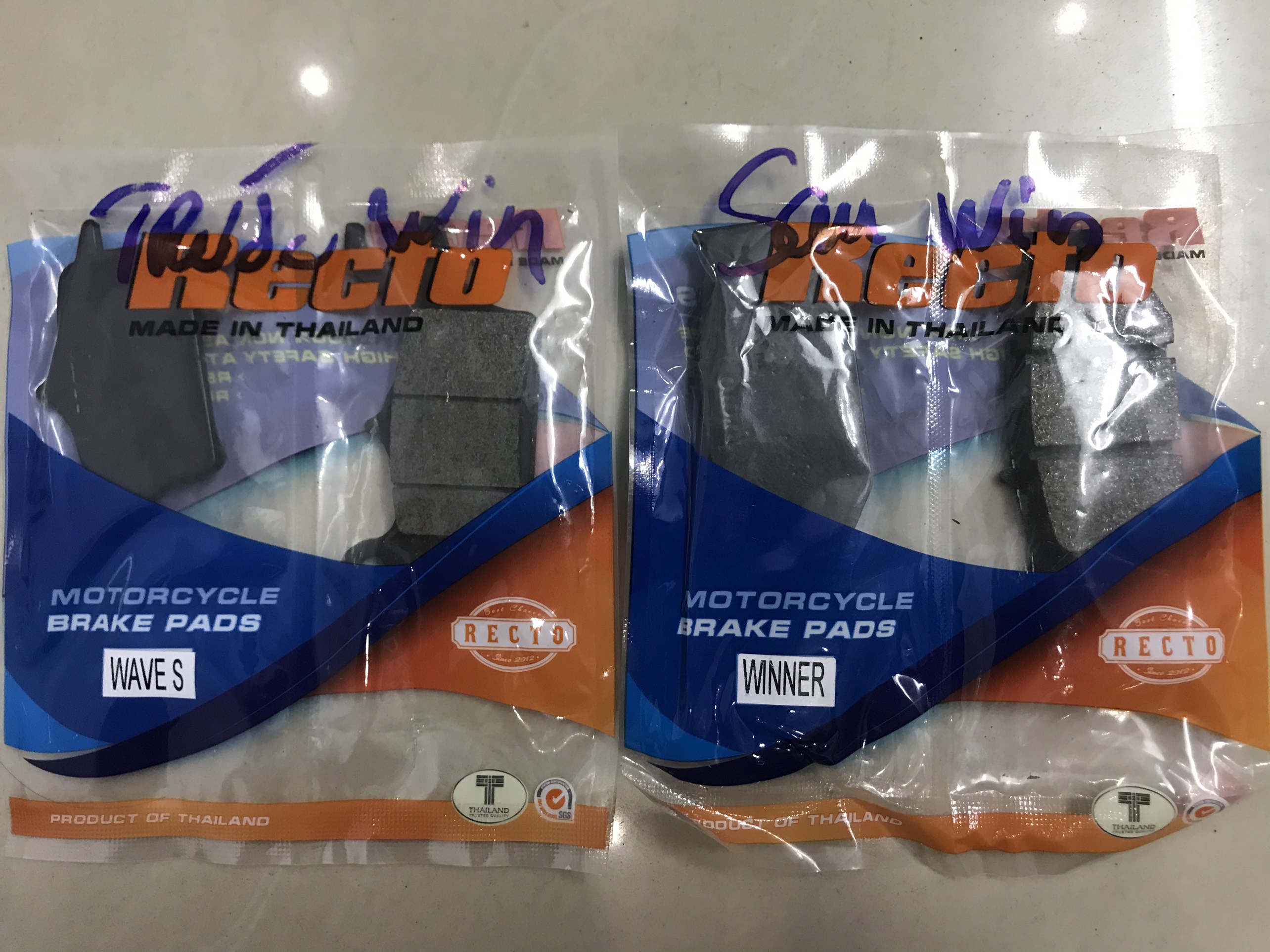 Bộ bố thắng đĩa trước, sau Recto cho winner (má phanh)