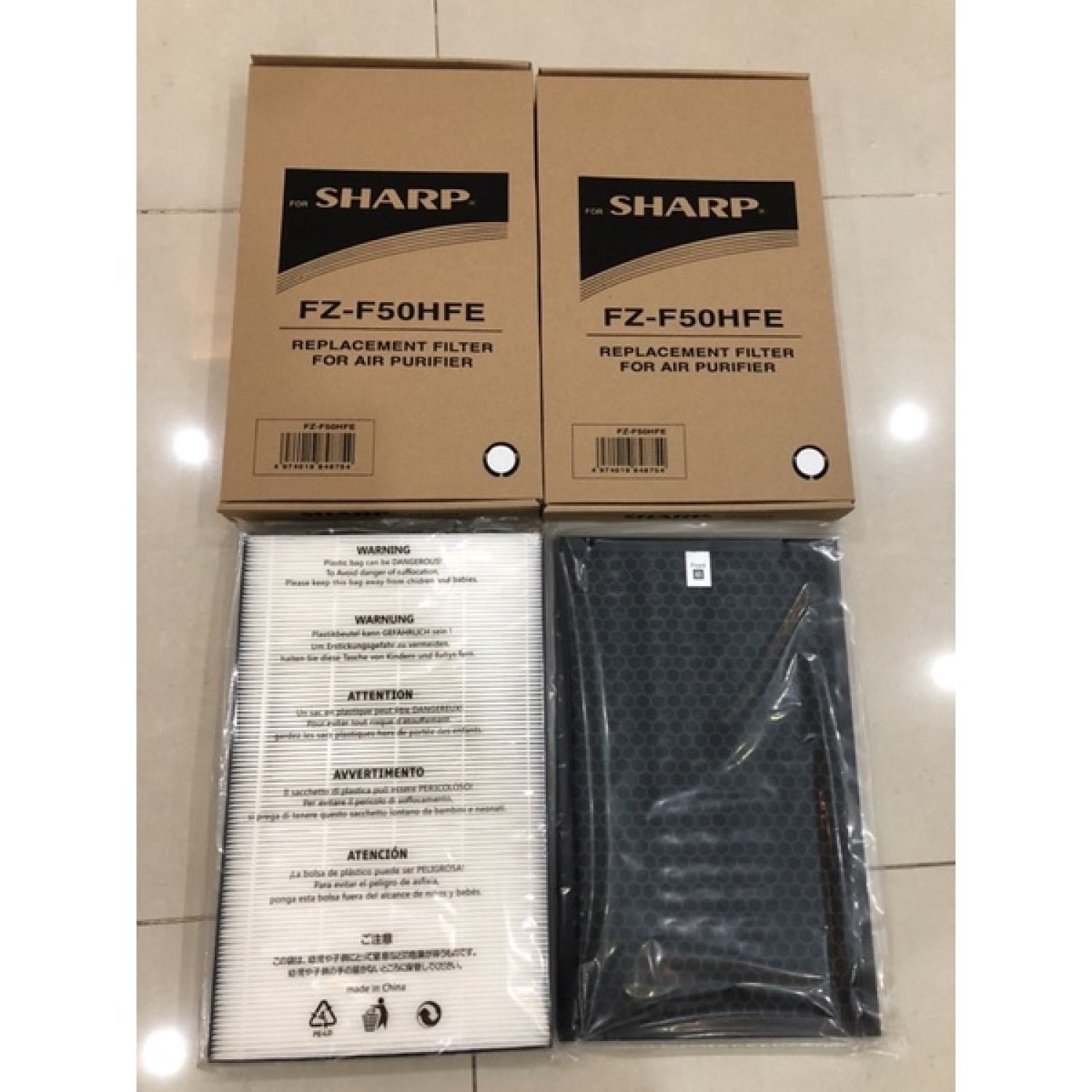 Combo hepa+than máy sharp fz-f50hfe, fp-f40.., fp-j40.., fp-g50.., fp-fm40.., fp-jm40.., fp-gm50,fp-j50