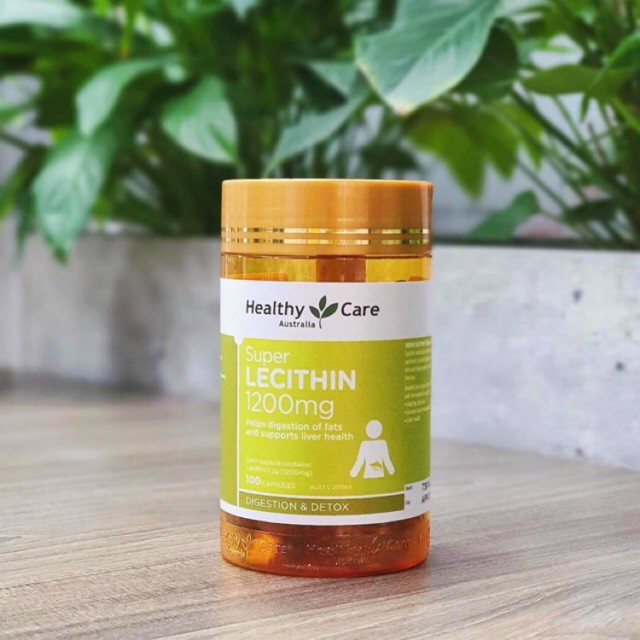 (Mẫu mới) - Mầm đậu nành Lecithin Healthy Care 1200mg 100 viên