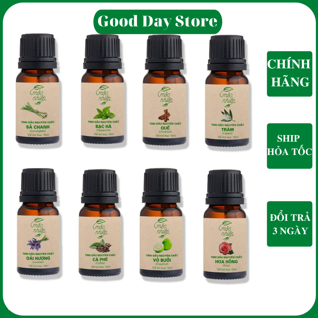 Tinh dầu Mộc Nhiên nguyên chất có kiểm định nhiều mùi 10ml