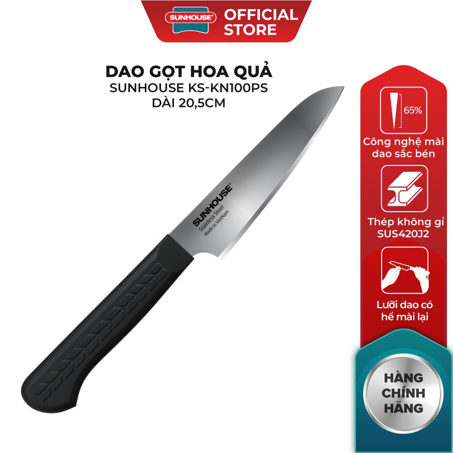 Dao gọt hoa quả sunhouse ks-kn100ps dài 20.5 cm