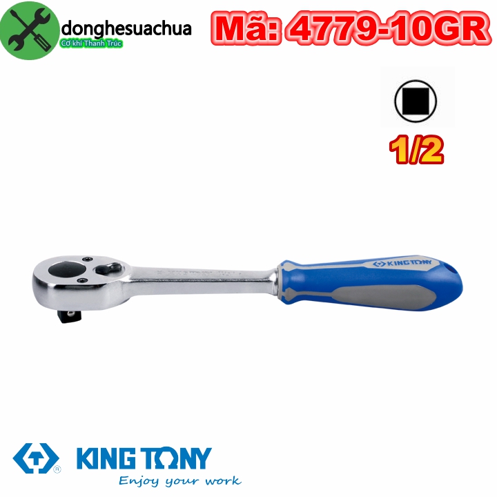 Cần siết tự động 1/2 kingtony 4779-10gr dài 250mm cán xanh