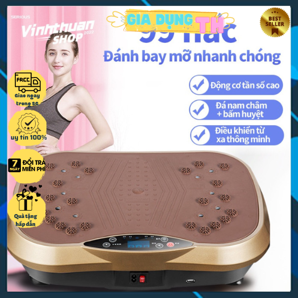 Máy Tập Thể Dục Đa Năng Toàn Thân Rung Lắc Giảm Mỡ Bụng giảm câm máy chạy bộ