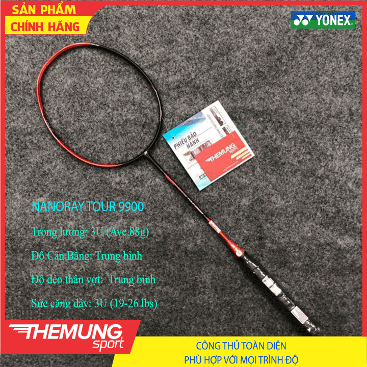 Vợt cầu lông yonex nanoray tour 9900 cam/đen 4ug5