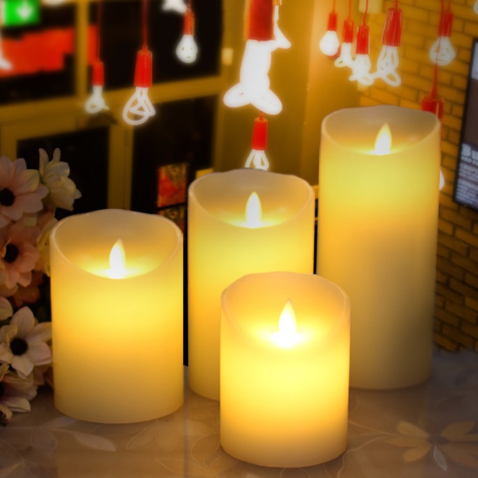 Đèn nến LED điện tử trang trí quán bar, phòng khách, homestays - may.decor