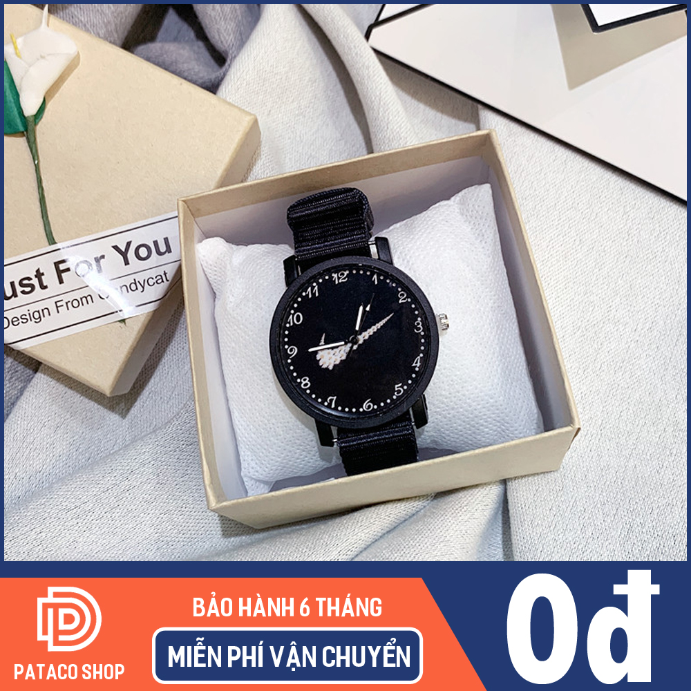 Đồng hồ thời trang nam nữ họa tiết hoa cúc họa mi C116 dây dù cá tính, mặt kính chống trầy , bảo hành 6 tháng