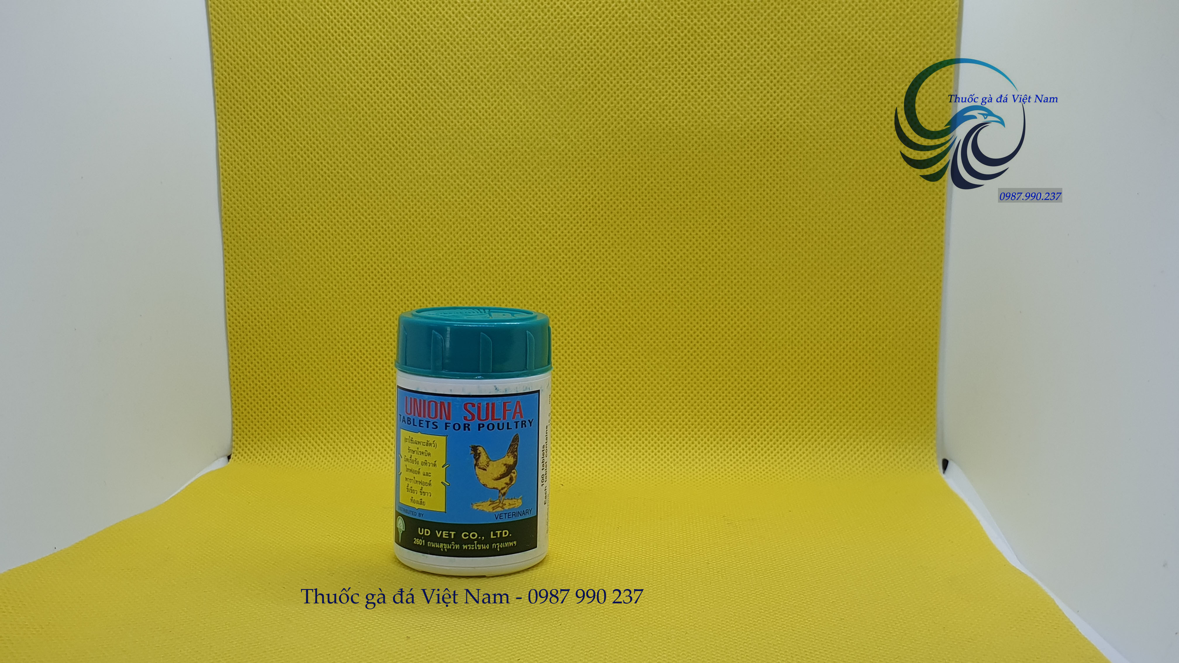 Thuốc đặc trị phân xanh, phân trắng cho gà đá Union Sulfa