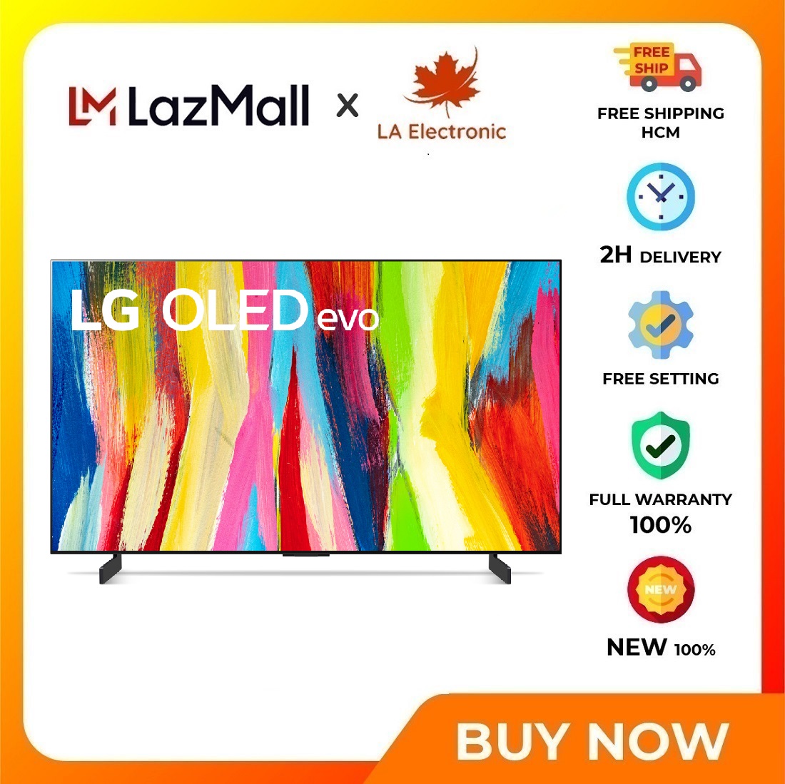 Lg 4k 65-inch 65c2psa oled smart tv - free shipping hcm - smart remote with built-in voice microphone control tv by phone lg tv plus app multi view split tv screen