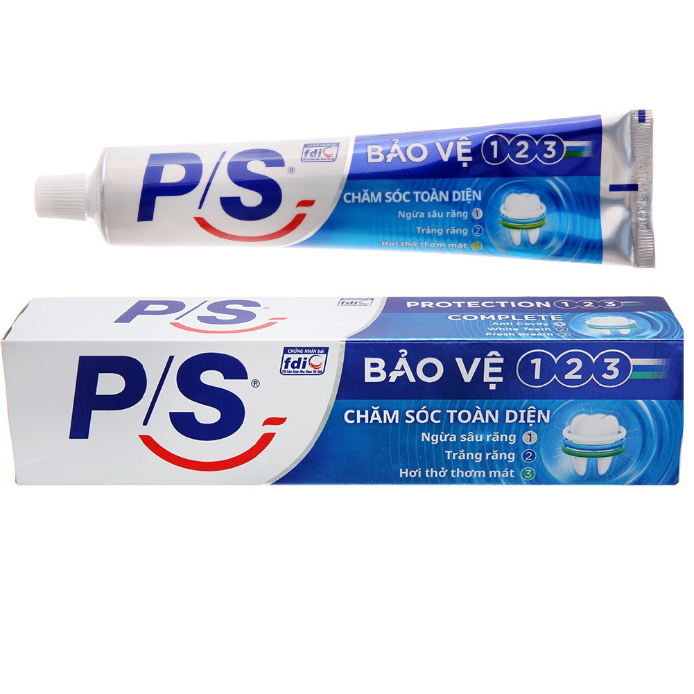 Hộp Kem đánh răng P/S ngừa sâu răng vượt trội 180gr