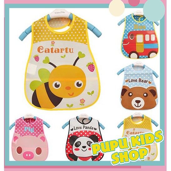 Yếm nhựa ăn dặm pupu kids shop