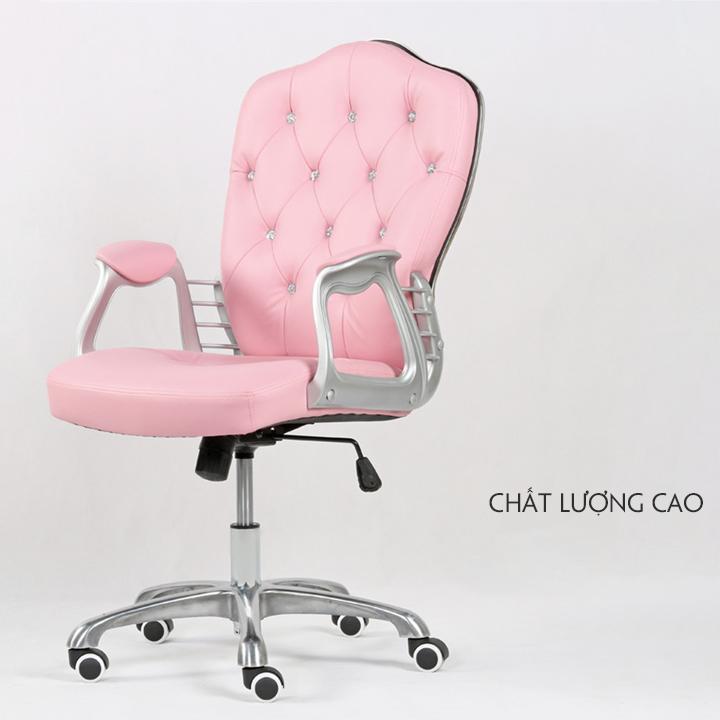 Ghế Xoay Văn Phòng Phong Cách Châu Âu - Ghế Làm Việc Dành Cho Giám Đốc - Ghế Da Đệm Văn Phòng Giá Rẻ