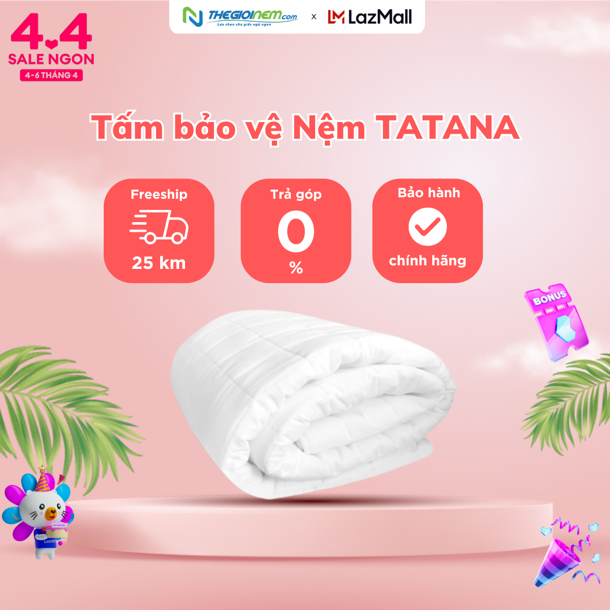 Tấm bảo vệ nệm tatana