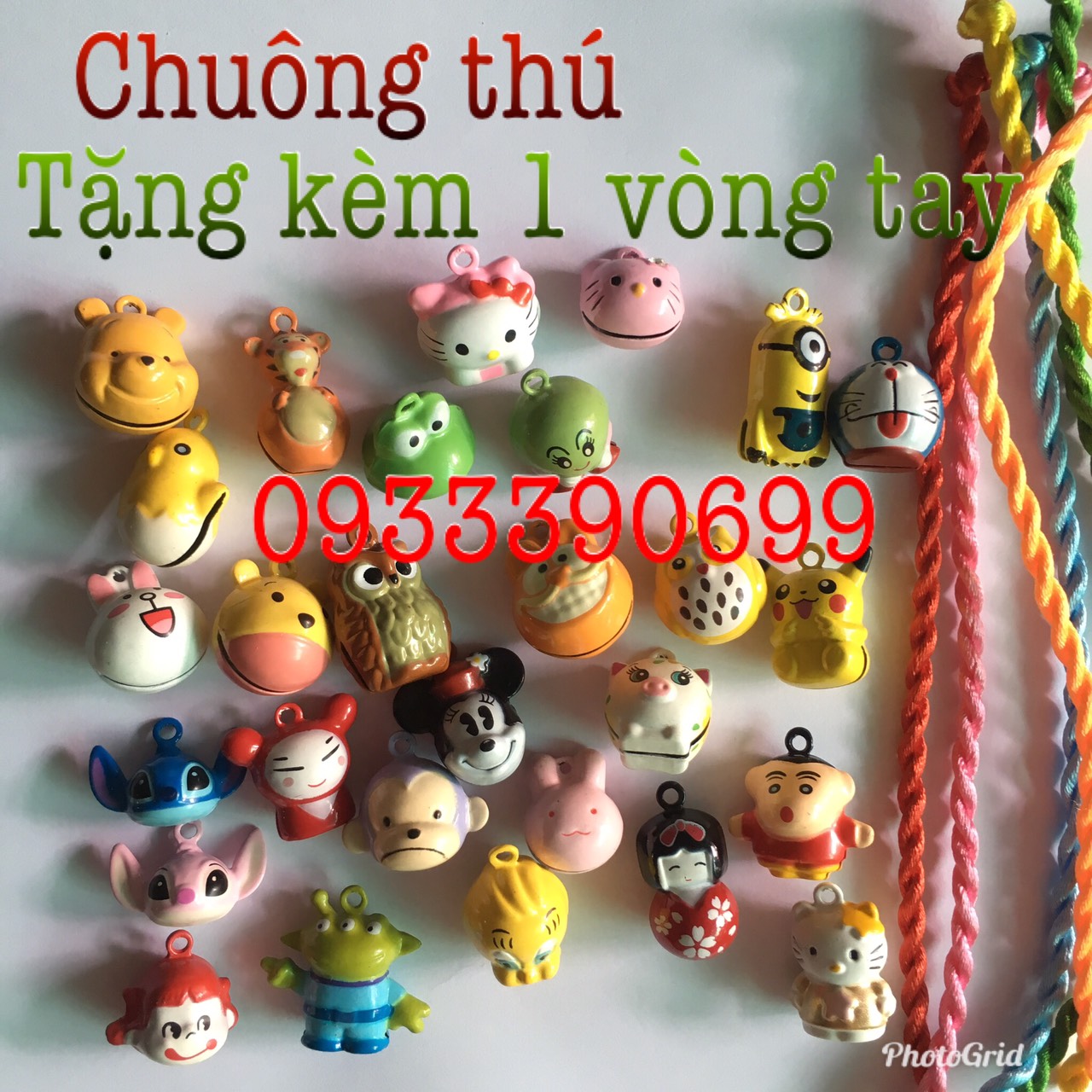 1 chuông thú tặng 1 vòng tay may mắn