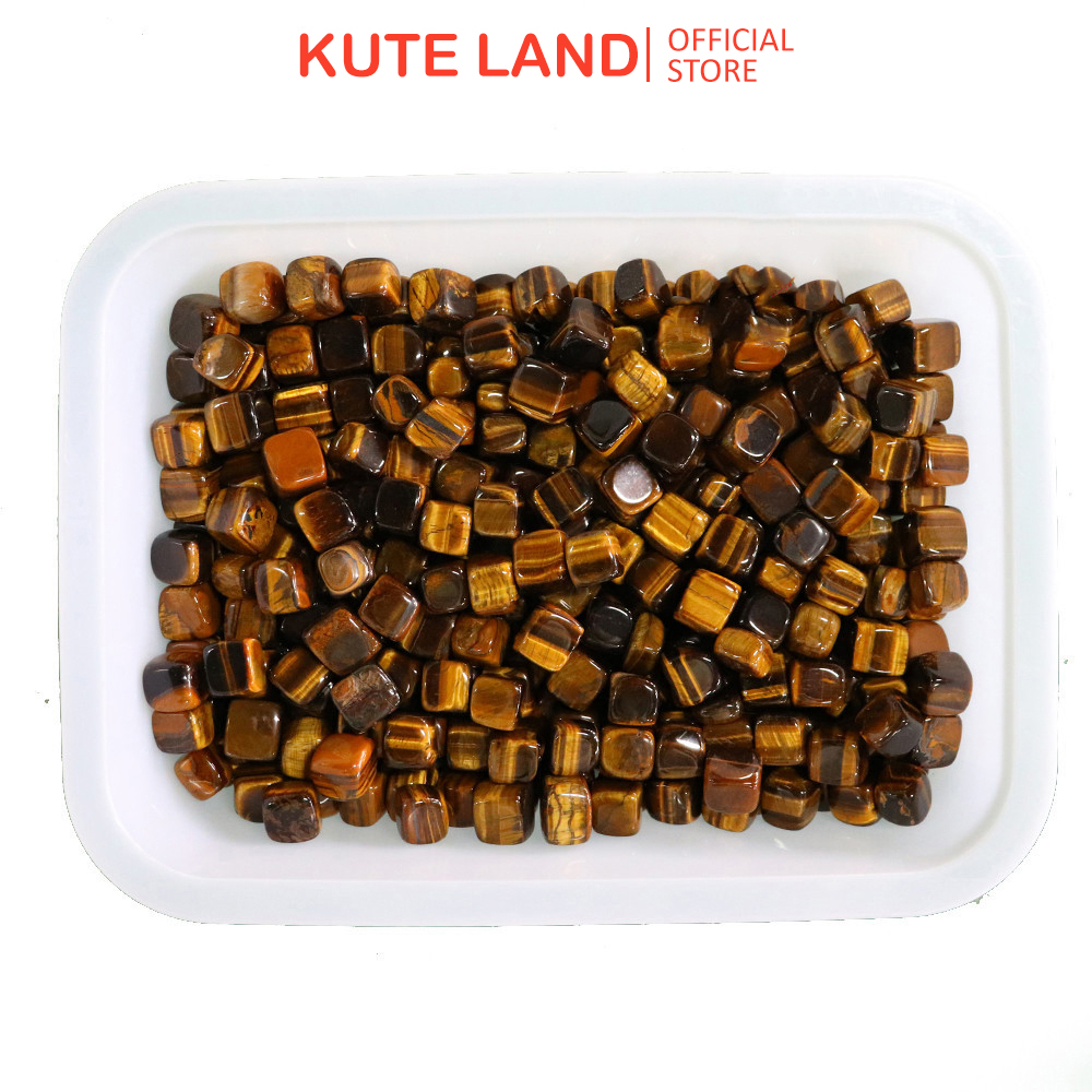 Đá thanh tẩy viên vuông loại to tiger eye