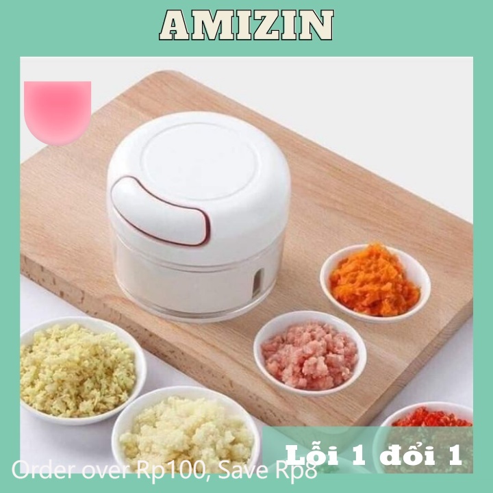 Máy xay tỏi ớt mini AMIZIN Máy say tỏi ớt cầm tay gọn nhẹ chạy cơ bền bỉ