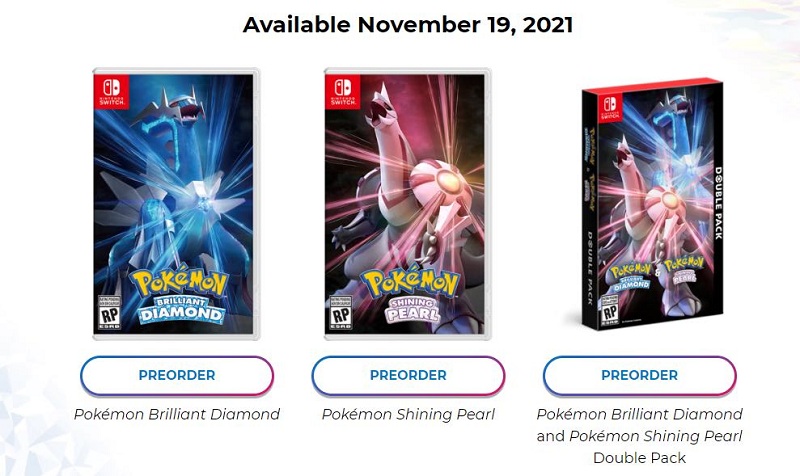 Game Pokémon Brilliant Diamond - Shining Pearl - Double Pack - Cho Máy Nintendo Switch