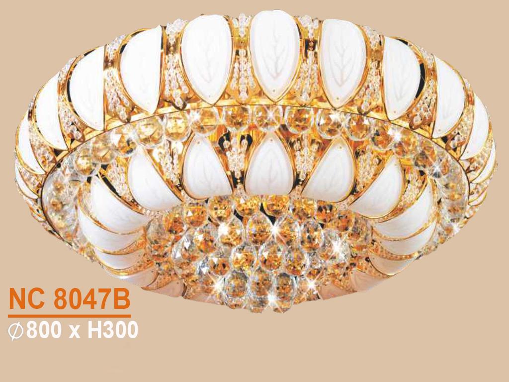 Đèn mâm ốp trần - pha lê trang trí vkt-nc-8047b