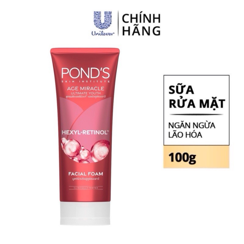 Sữa rửa mặt pond's ngăn ngừa lão hoá 100g