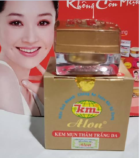 Kem mụn thâm, trắng da Alon 6g