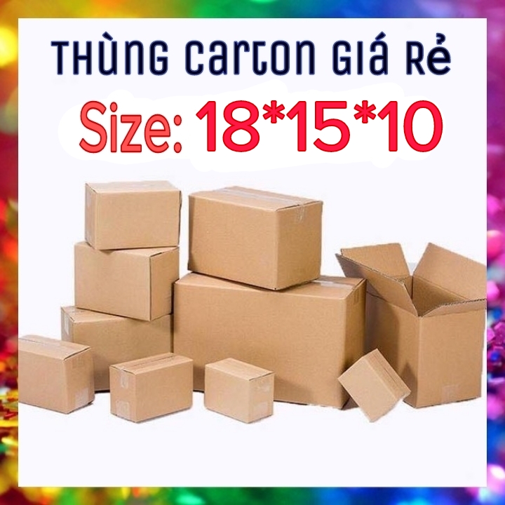 Combo 20 thùng carton đóng hàng kích thước 1810 cm
