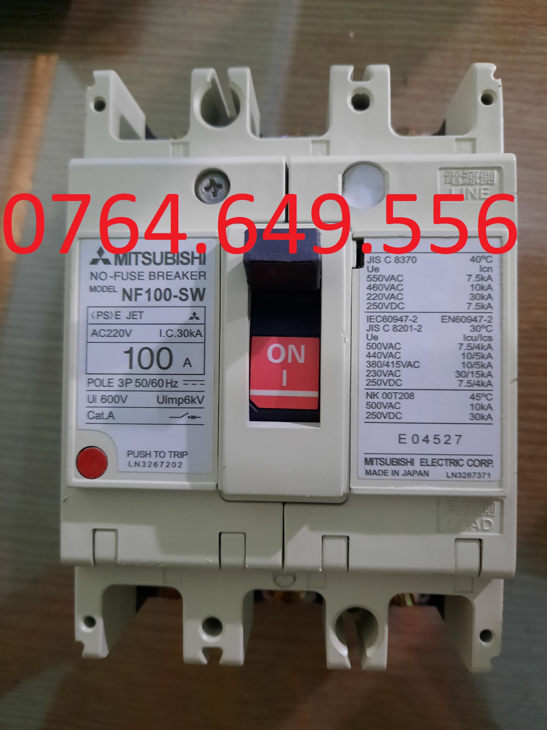 MCCB MITSUBISHI 100A MÀU TRẮNG