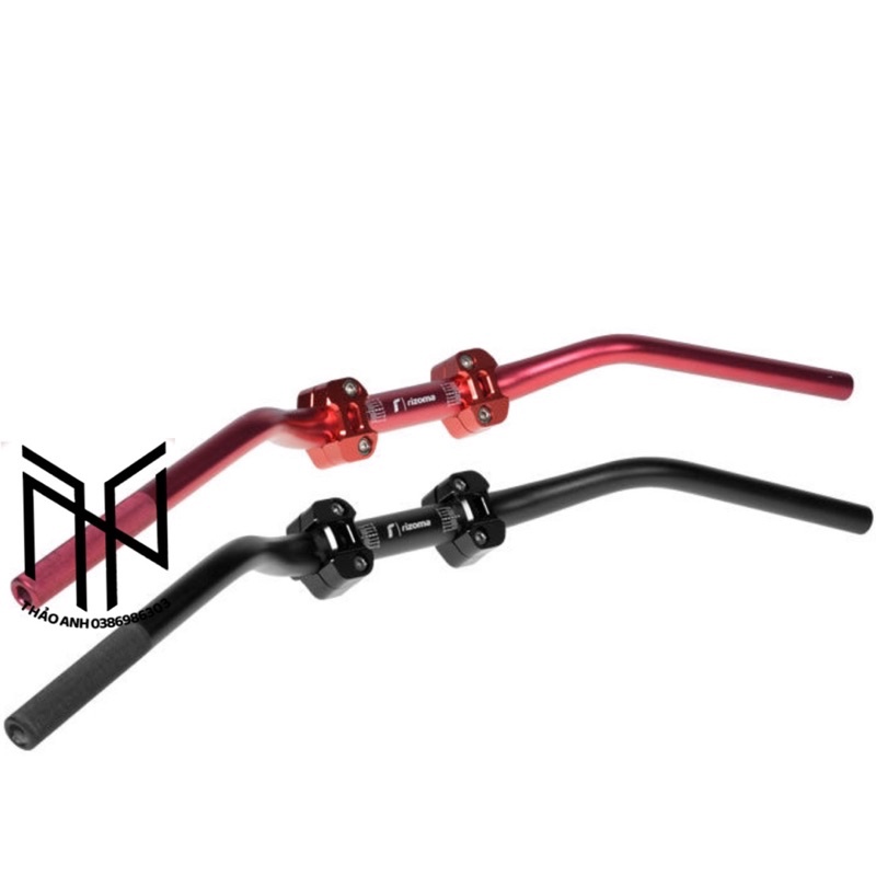 Combo ghi đông trung quốc rizoma + cùm nâng 28mm