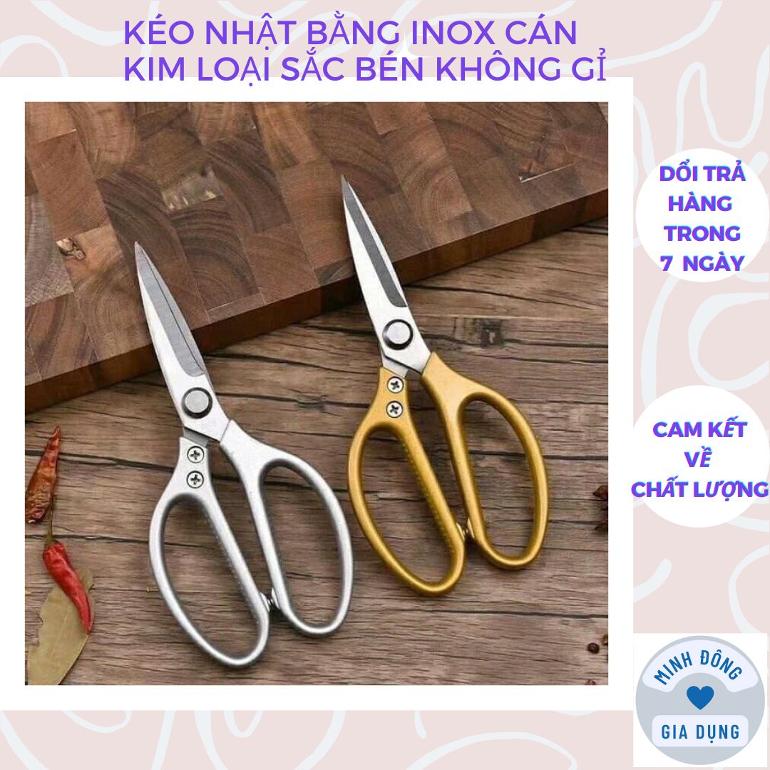 Kéo cắt gà nhật bản SK5 inox nhà bếp, Kéo làm bếp nhật bản đa năng sắc bén