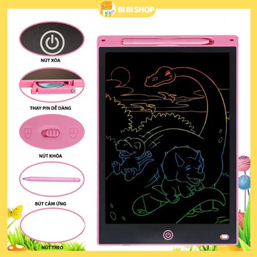 Bảng Vẽ LCD Đa Sắc Tự Xóa Thông Minh Cho Bé Phát Triển Kỹ Năng Sáng Tạo
