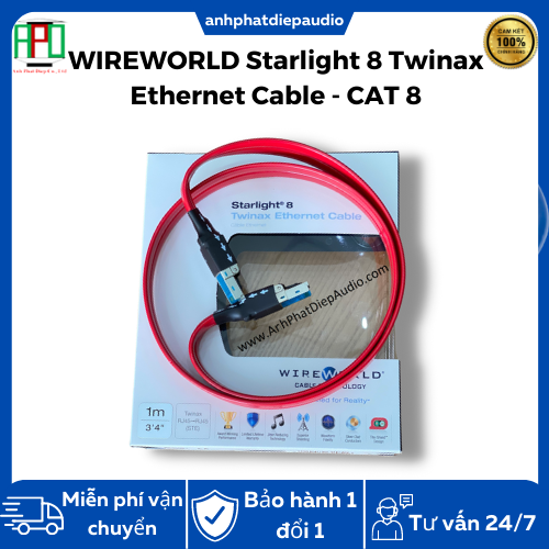 Dây cáp mạng wireworld starlight 8 twinax ethernet cable - cat 8