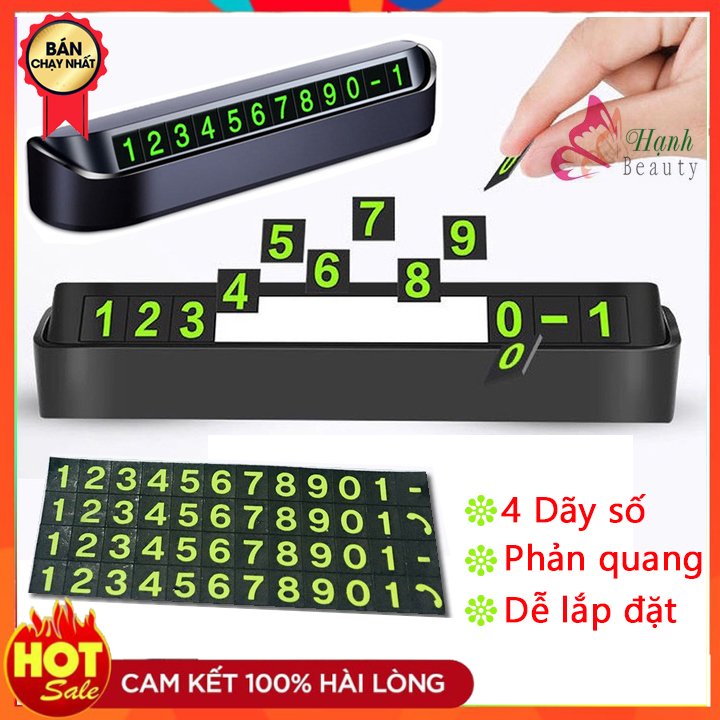 Bảng ghi số điện thoại trên ô tô, thẻ ghi số điện thoại trên ô tô, bảng số điện thoại ô tô xe hơi có phản quang gắn Taplo